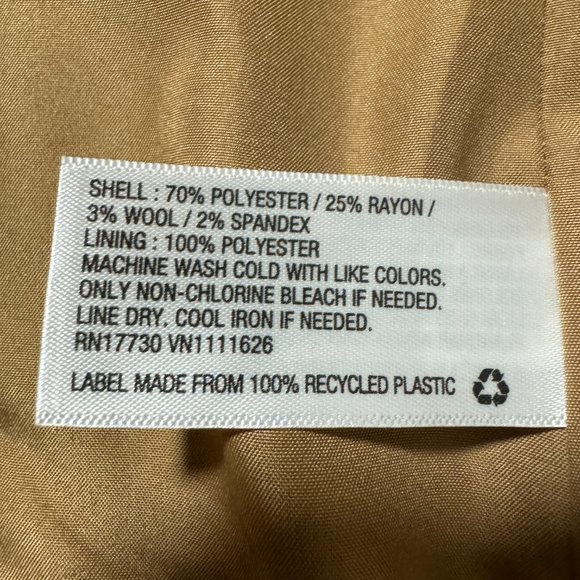 Merona Plaid Check Blazer Lined Pockets Fitted Size 6 - Picture 7 of 7